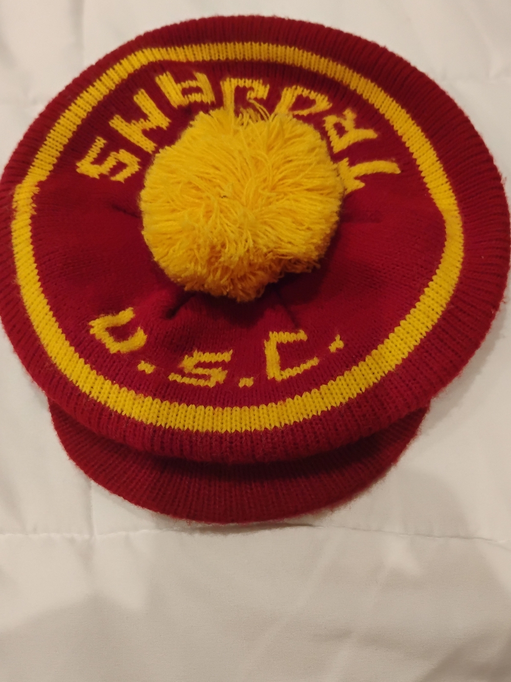 Vintage USC Trojans Knitted Beret-Style Beanie